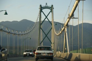  Coming home from my last class at UBC, across the Lion's Gate Bridge.