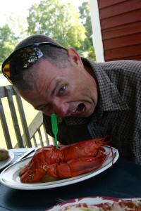 We finally try the lobster dinner, thanks to our hosts at Cardigan Lobster Suppers.
