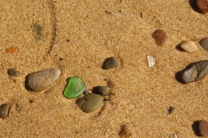Beach glass - we brought bags of it with us.