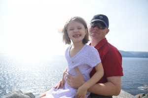 Ghis and Morgane at the end of our hike.