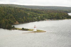 Like an inland sea, the large lake Bras d'Or.