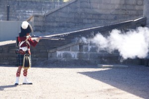 Another gun demonstration - slightly more modern than at Louisbourg.