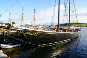 The replica of the famous Bluenose.