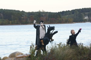 Scarecrows in Mahone Bay