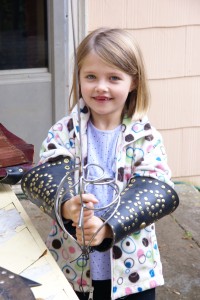 Yes, that's my kid holding the sword.