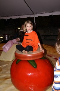 And she loved playing on the giant pizza!