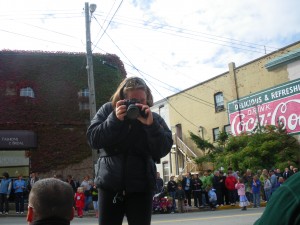Taking a picture of me taking a picture of her taking a picture of me...