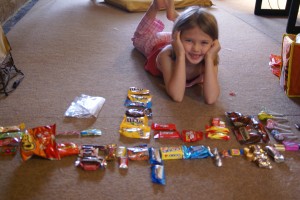 The best part is organizing your haul.
