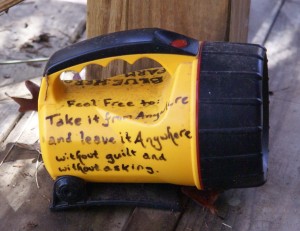 One of the signs common on the farm.