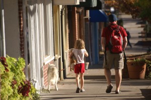 The shopping street in Chapel Hill.