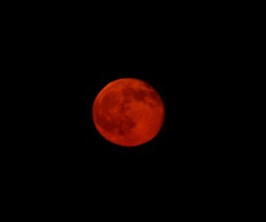 The moon.